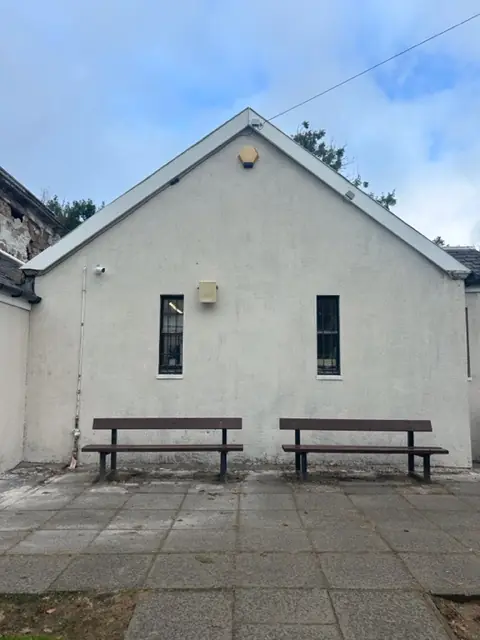 Clean white render on the Langlands Golf Course clubhouse